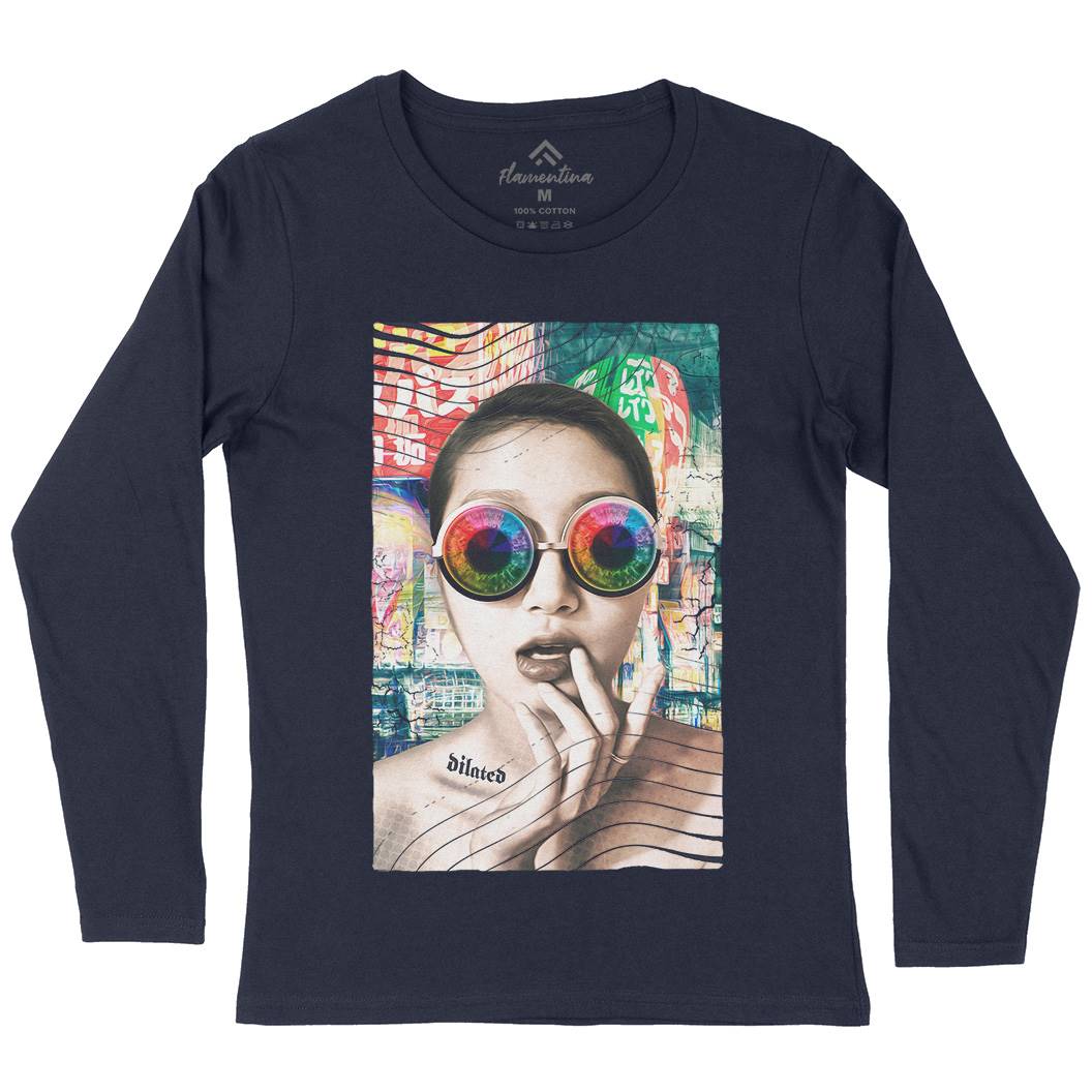 Dilated In Tokyo Womens Long Sleeve T-Shirt Art A822