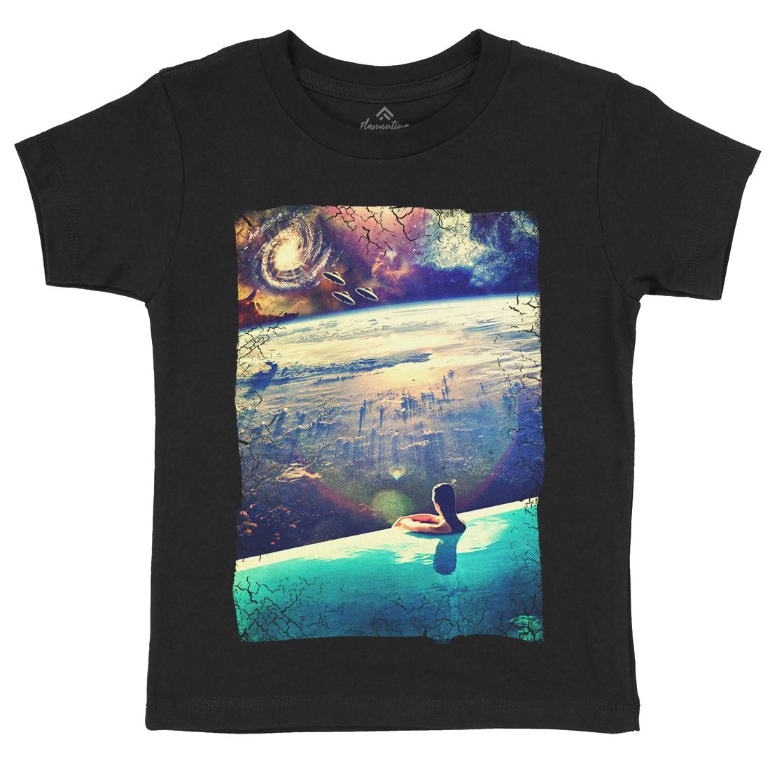 Dive Kids Crew Neck T-Shirt Space A823
