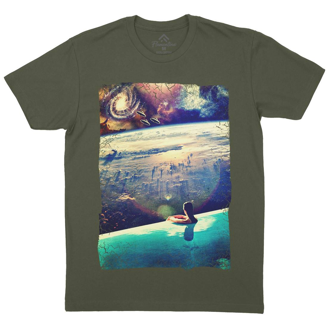 Dive Mens Crew Neck T-Shirt Space A823