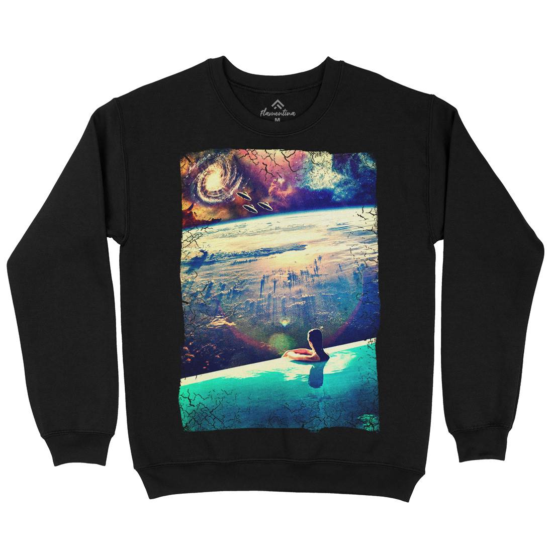 Dive Mens Crew Neck Sweatshirt Space A823