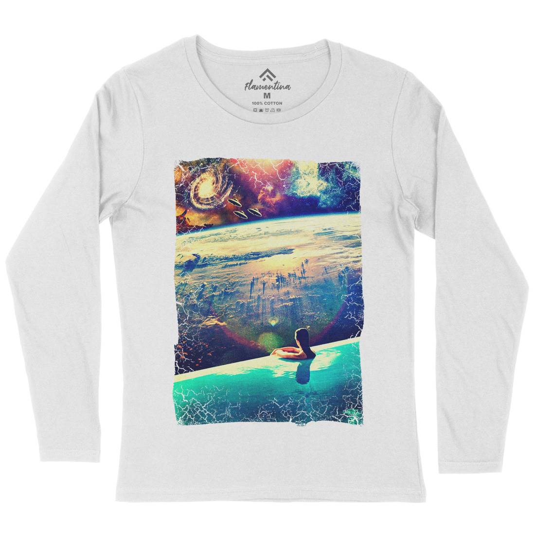 Dive Womens Long Sleeve T-Shirt Space A823