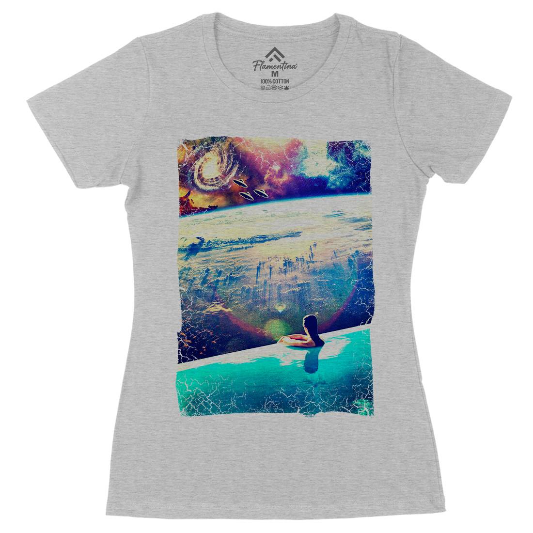Dive Womens Organic Crew Neck T-Shirt Space A823