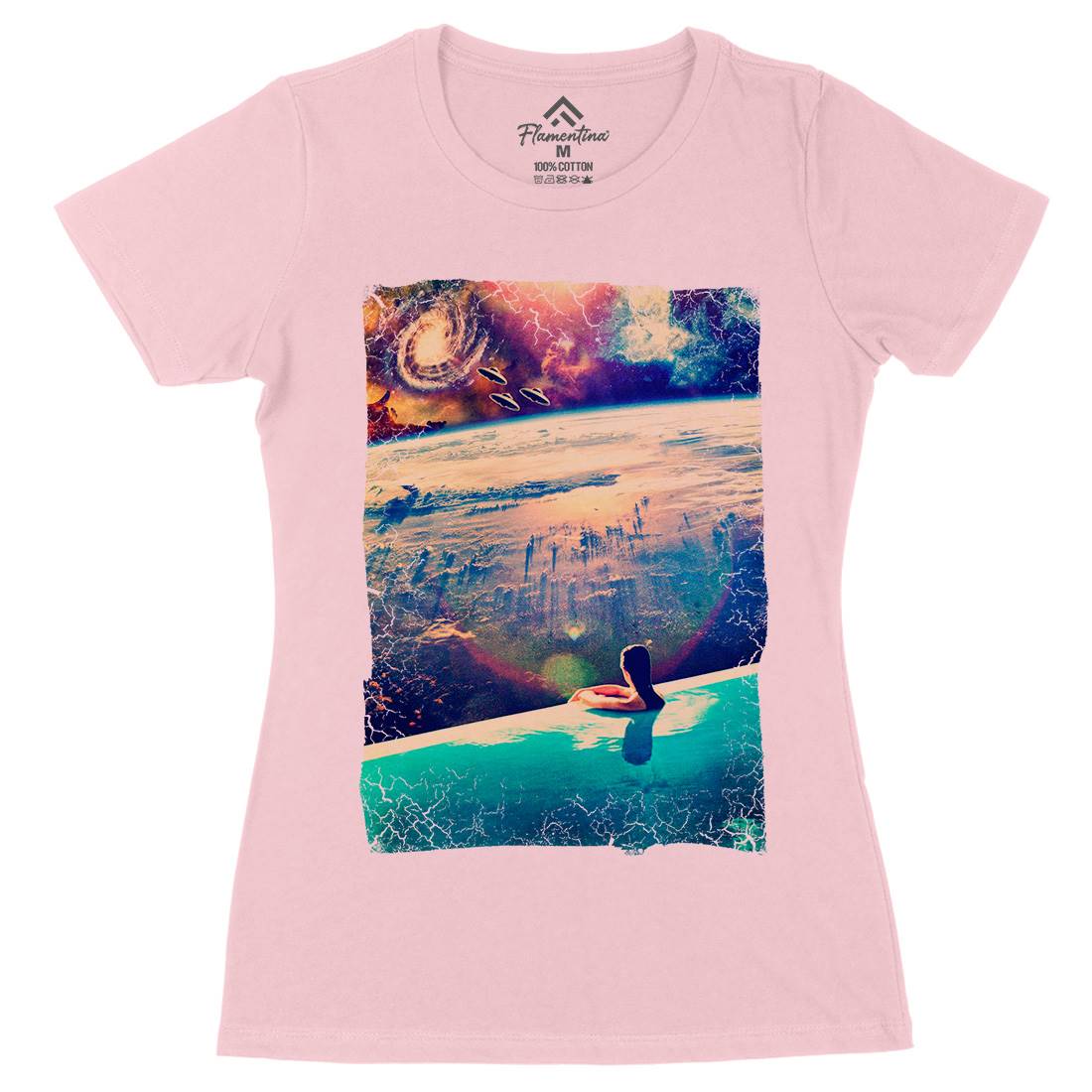 Dive Womens Organic Crew Neck T-Shirt Space A823
