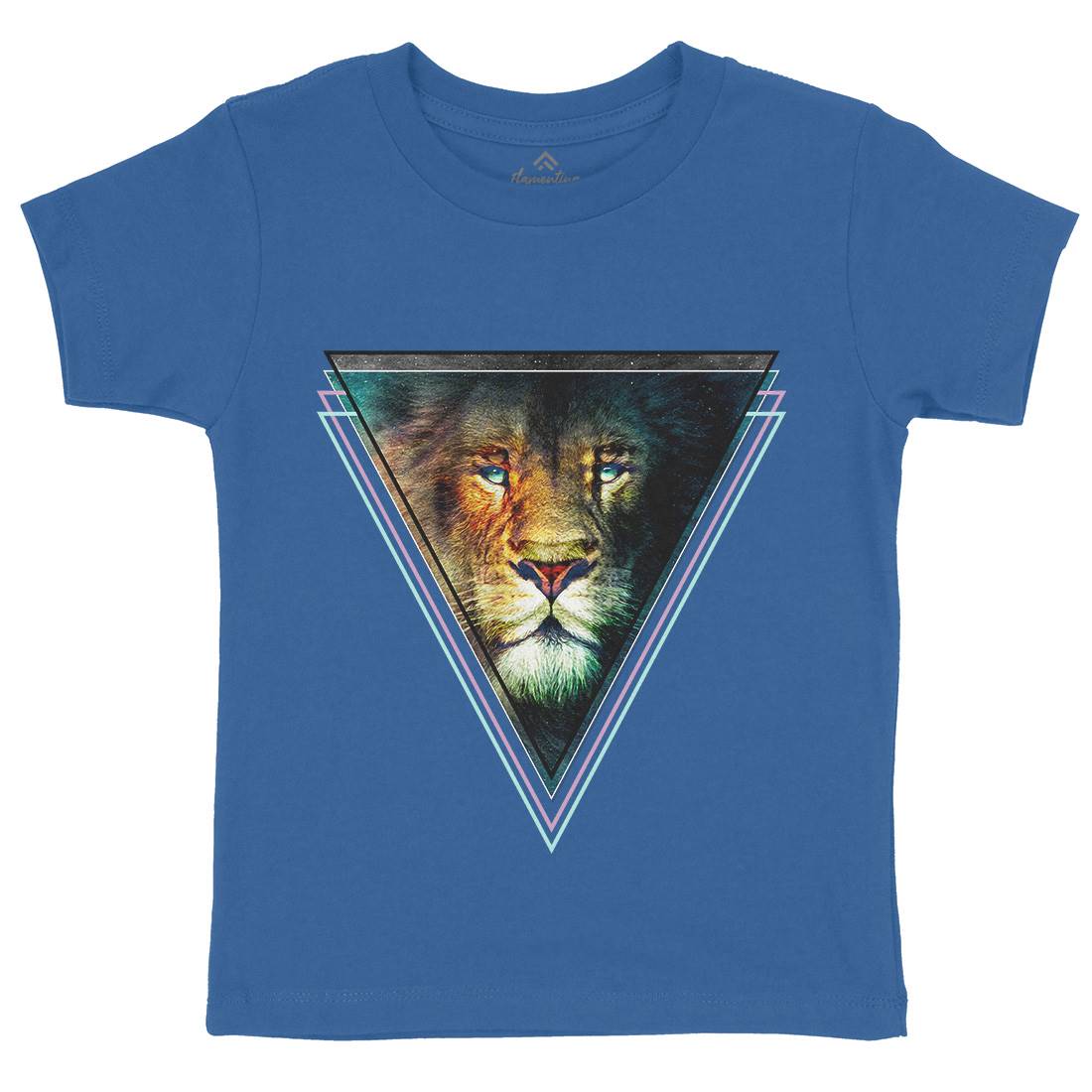 Double Vision Kids Crew Neck T-Shirt Space A825