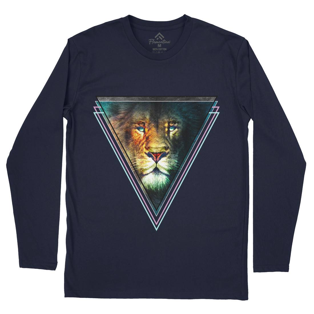 Double Vision Mens Long Sleeve T-Shirt Space A825