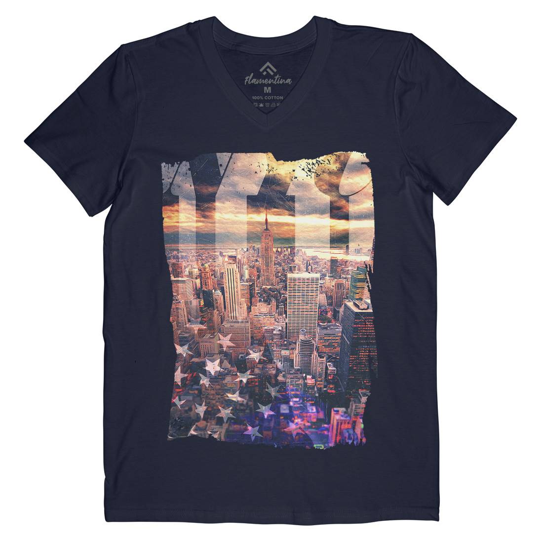 Dreaming Mens Organic V-Neck T-Shirt Art A826