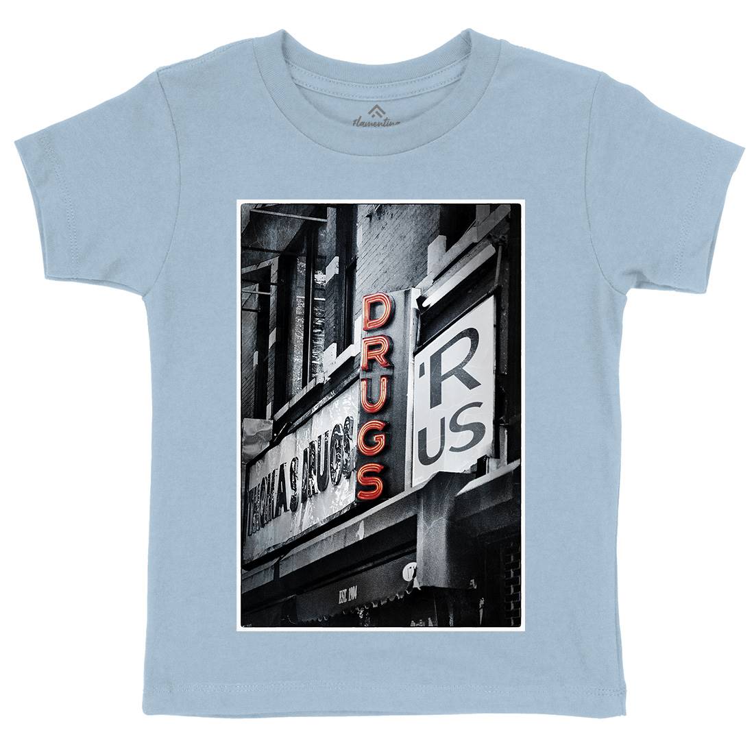 Drugs R Us Kids Crew Neck T-Shirt Art A827