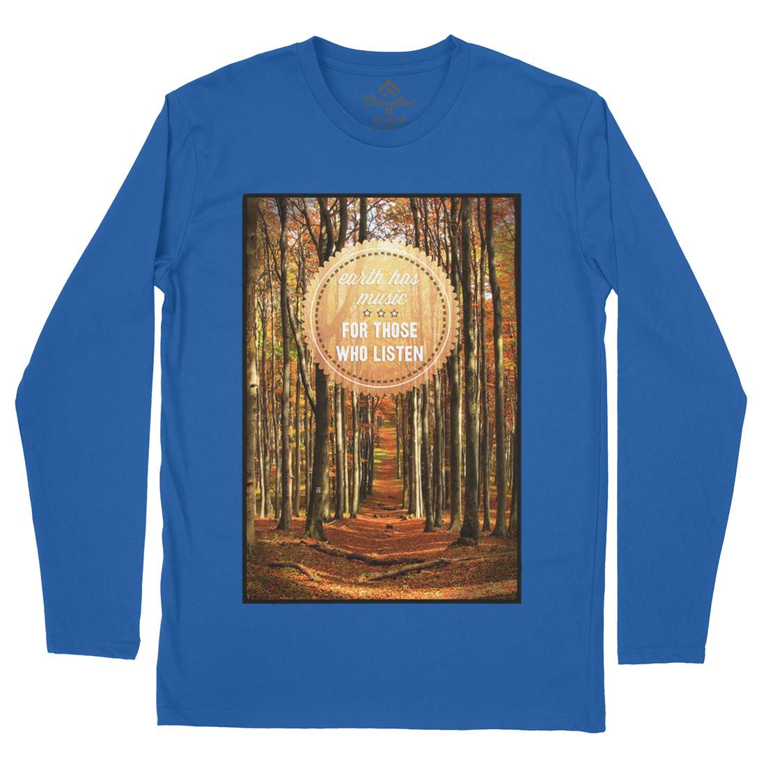 Earth&#39;s Music Mens Long Sleeve T-Shirt Nature A829