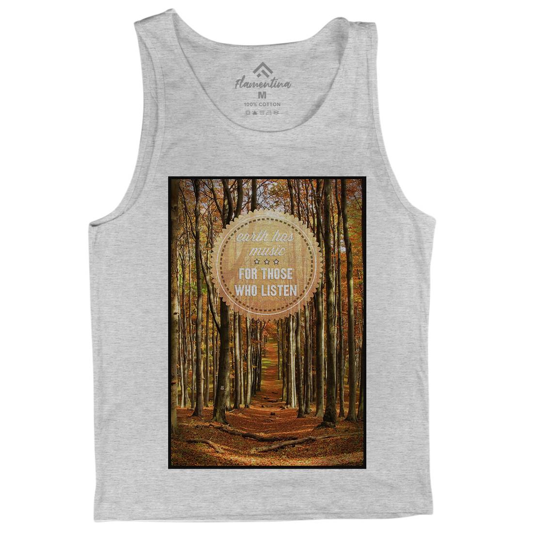 Earth&#39;s Music Mens Tank Top Vest Nature A829