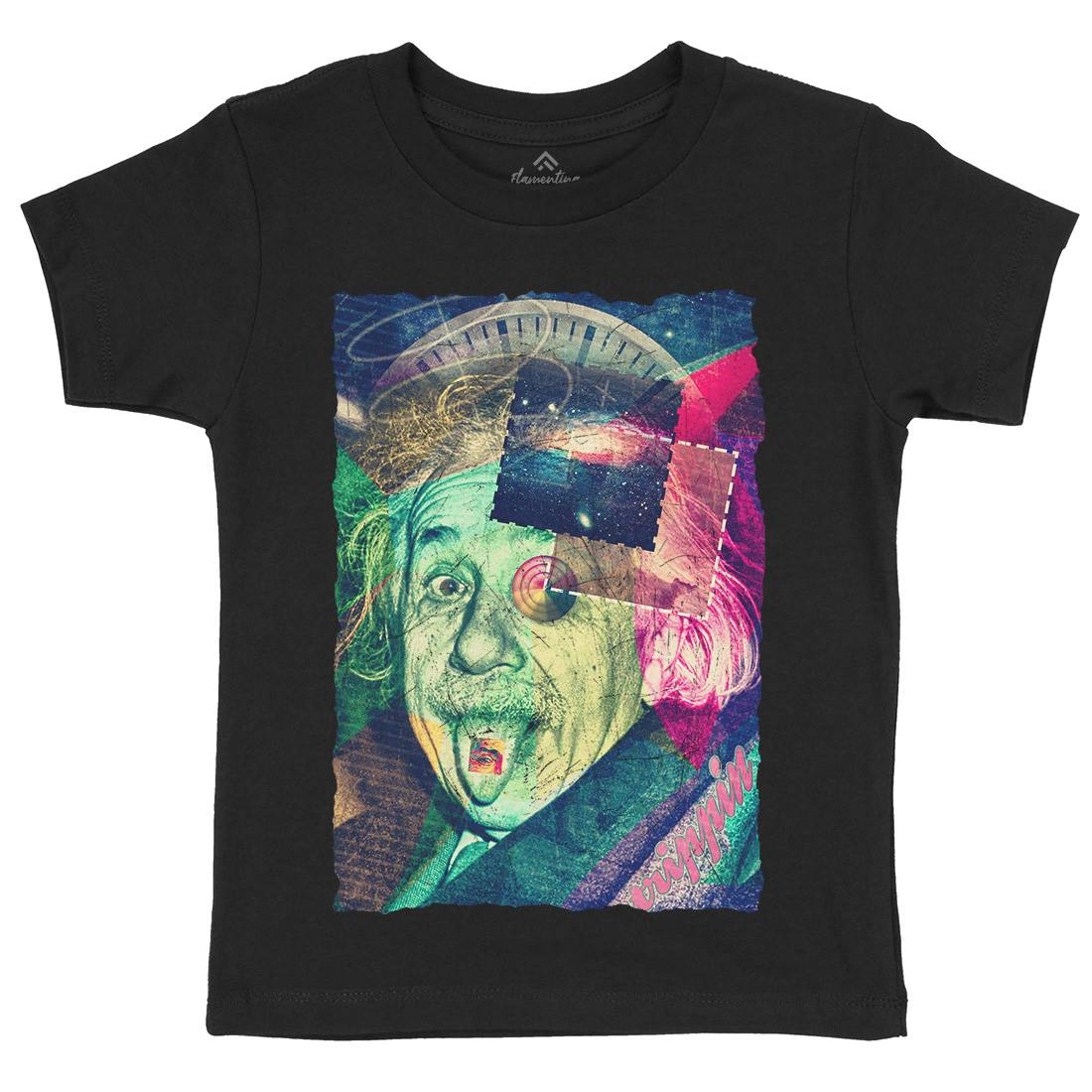 Einstein&#39;s Secret Kids Organic Crew Neck T-Shirt Space A830