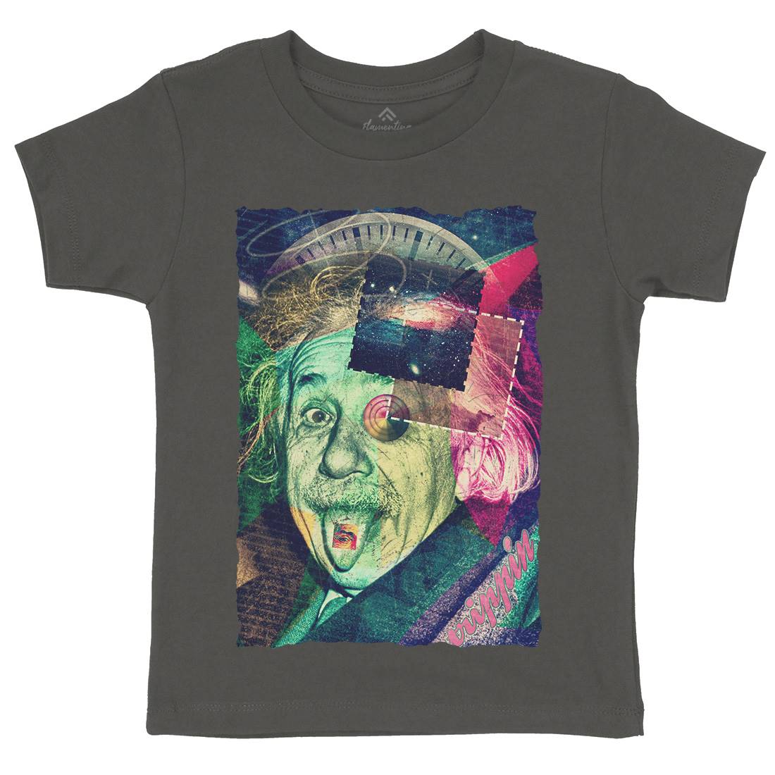 Einstein&#39;s Secret Kids Organic Crew Neck T-Shirt Space A830