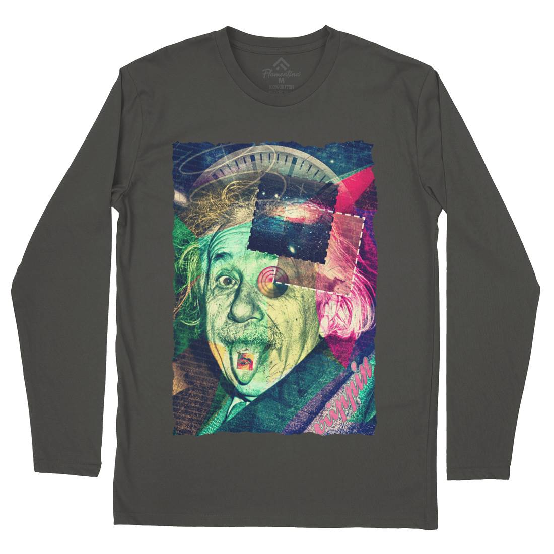 Einstein&#39;s Secret Mens Long Sleeve T-Shirt Space A830