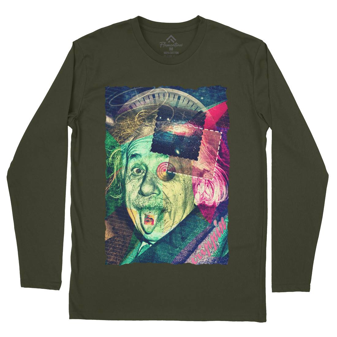 Einstein&#39;s Secret Mens Long Sleeve T-Shirt Space A830