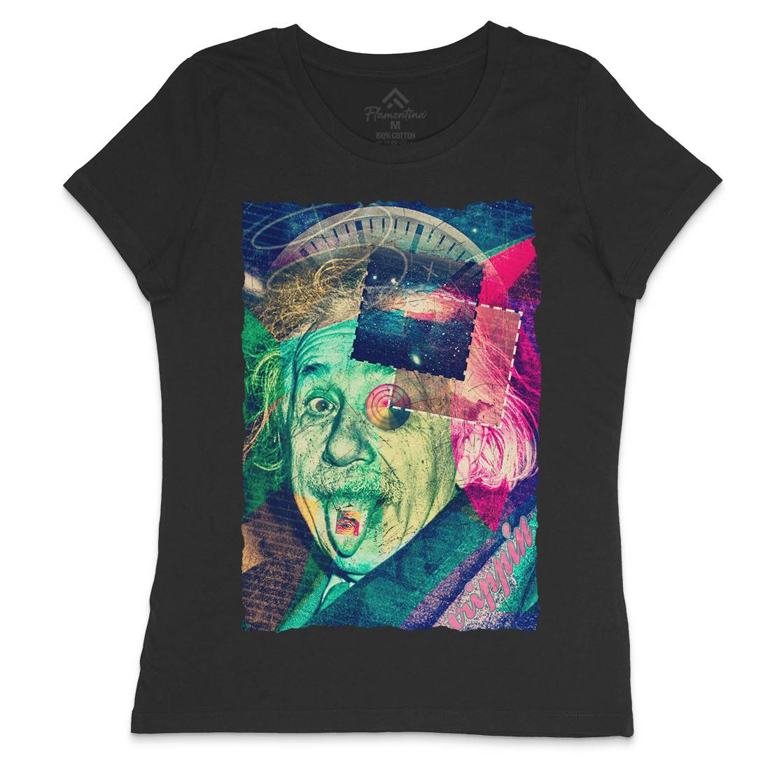Einstein&#39;s Secret Womens Crew Neck T-Shirt Space A830