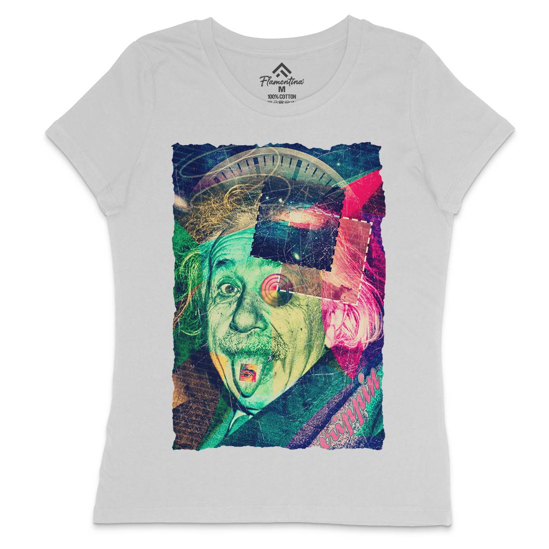 Einstein&#39;s Secret Womens Crew Neck T-Shirt Space A830