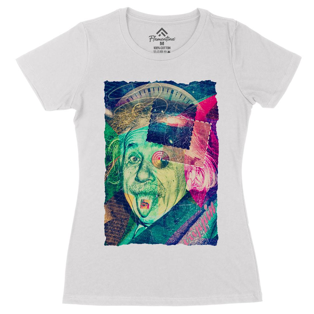 Einstein&#39;s Secret Womens Organic Crew Neck T-Shirt Space A830