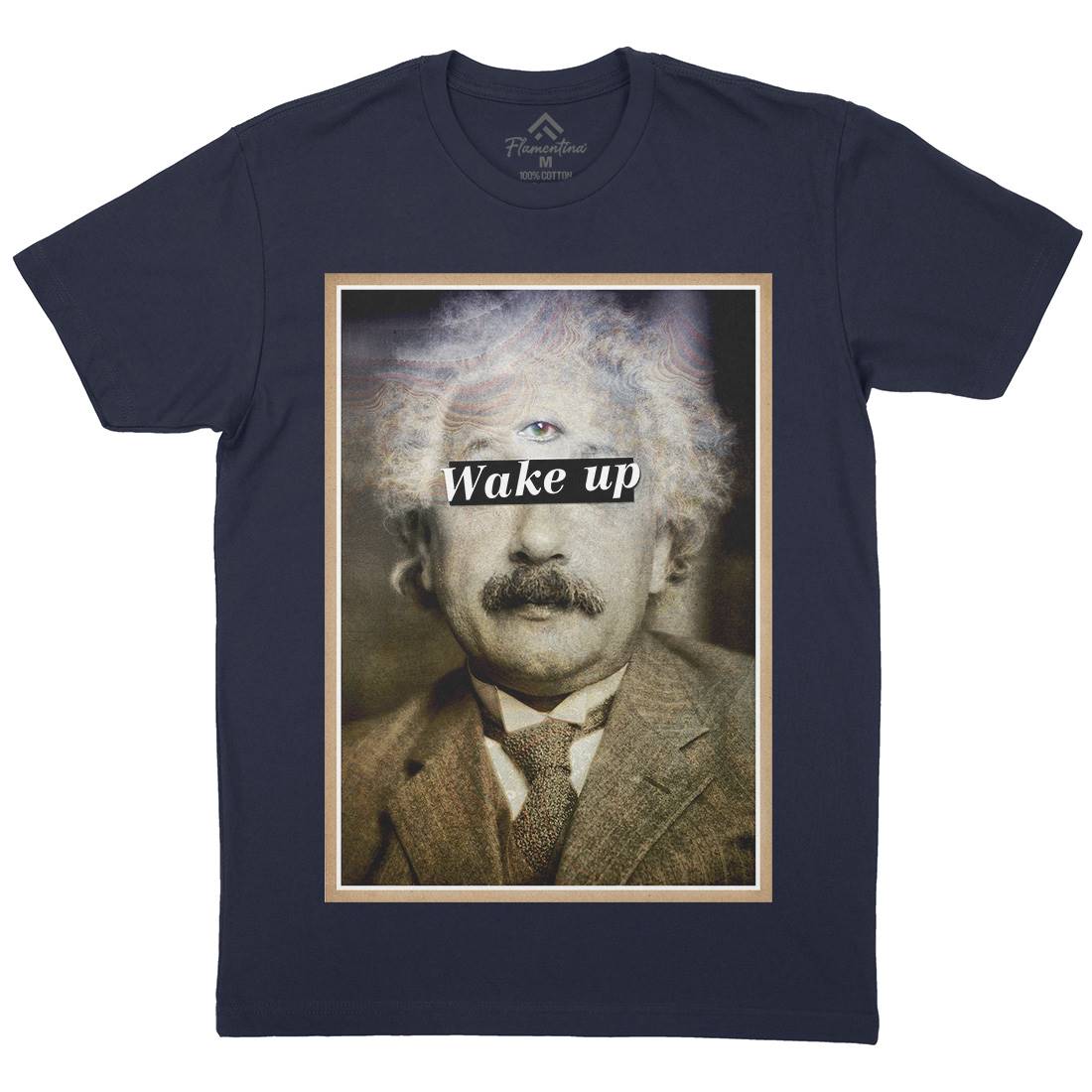 Einstein&#39;s Third Eye Mens Crew Neck T-Shirt Space A831