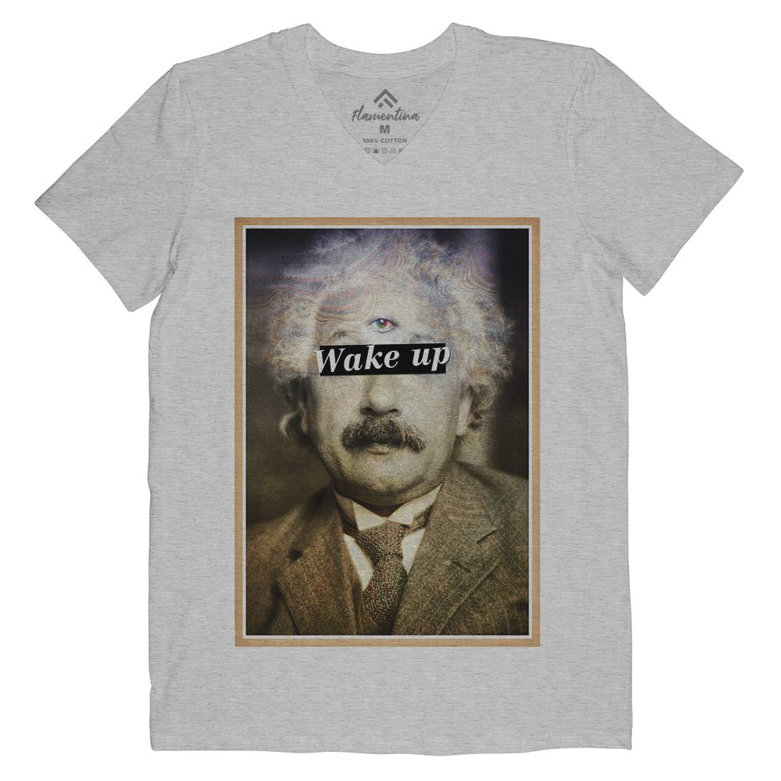 Einstein&#39;s Third Eye Mens V-Neck T-Shirt Space A831