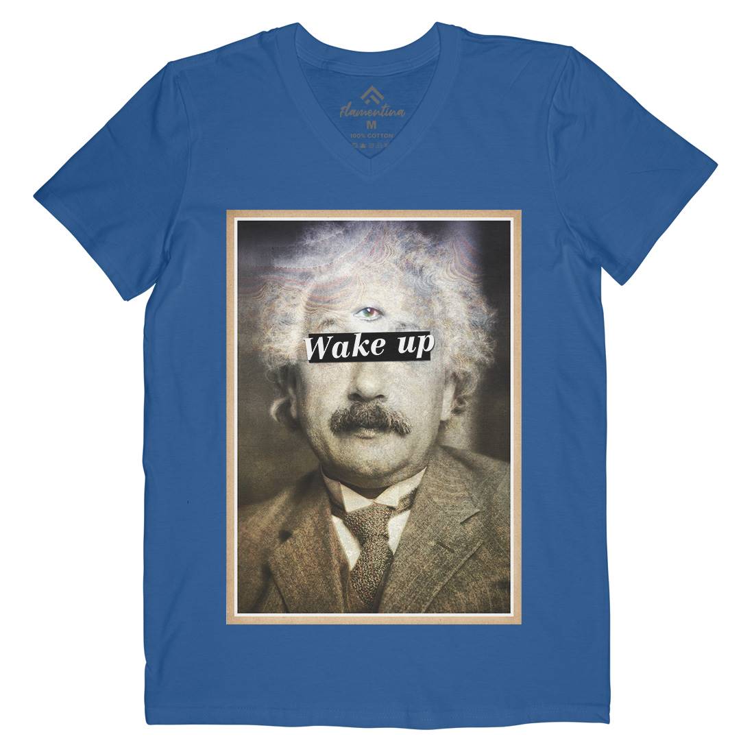 Einstein&#39;s Third Eye Mens V-Neck T-Shirt Space A831