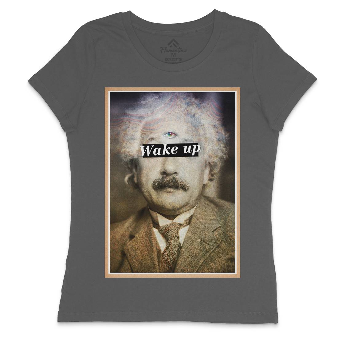 Einstein&#39;s Third Eye Womens Crew Neck T-Shirt Space A831