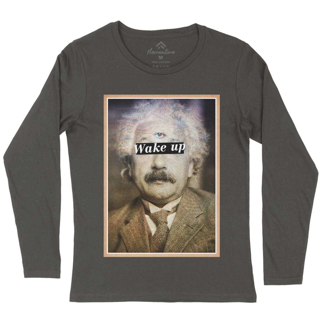 Einstein&#39;s Third Eye Womens Long Sleeve T-Shirt Space A831