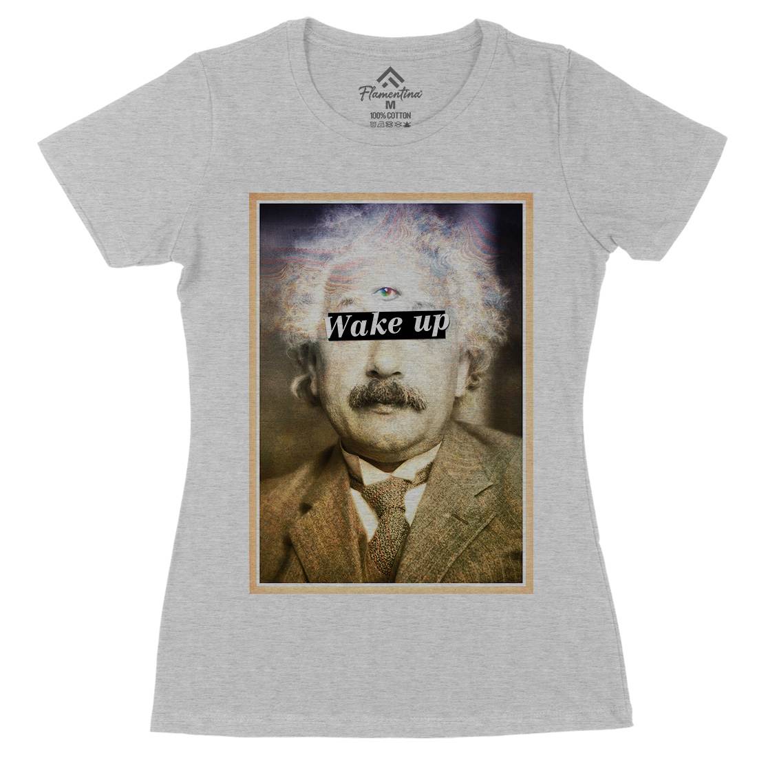 Einstein&#39;s Third Eye Womens Organic Crew Neck T-Shirt Space A831