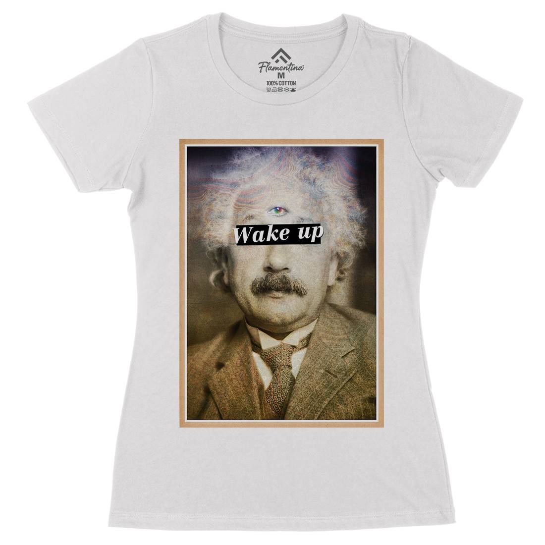 Einstein&#39;s Third Eye Womens Organic Crew Neck T-Shirt Space A831