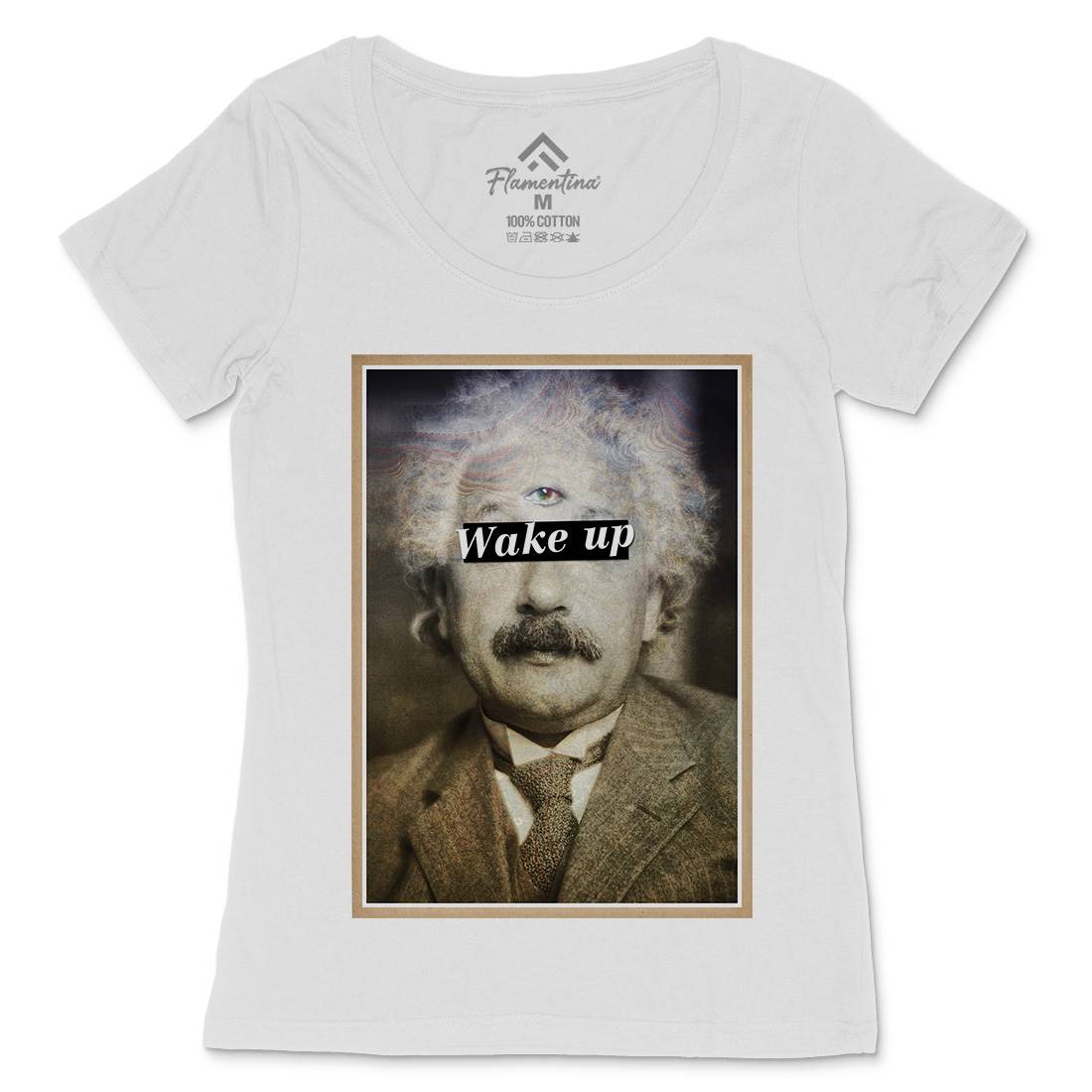 Einstein&#39;s Third Eye Womens Scoop Neck T-Shirt Space A831