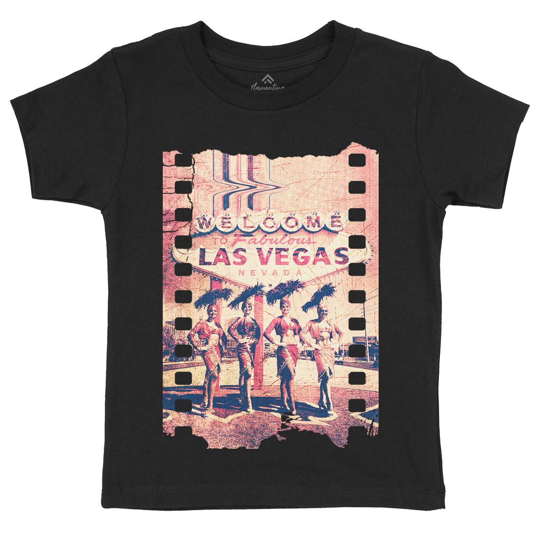 Fabulous Vegas Kids Crew Neck T-Shirt Art A834