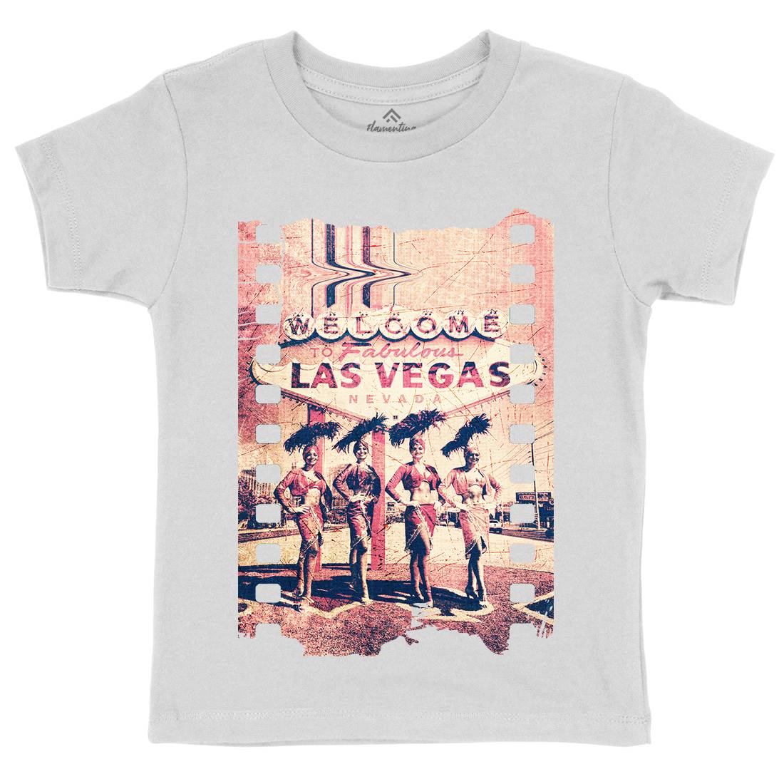 Fabulous Vegas Kids Organic Crew Neck T-Shirt Art A834