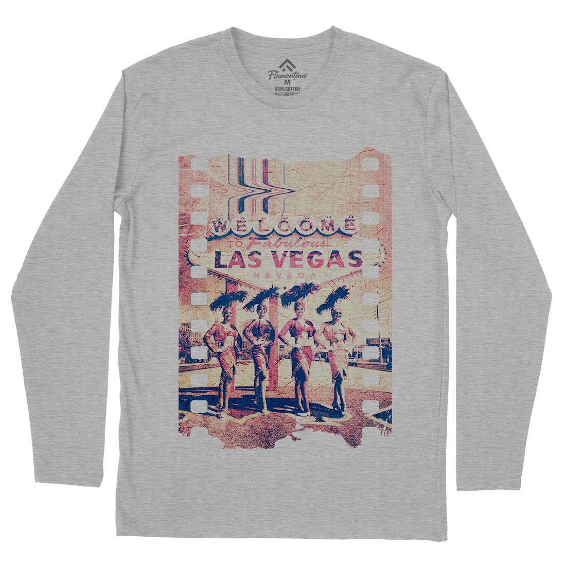Fabulous Vegas Mens Long Sleeve T-Shirt Art A834