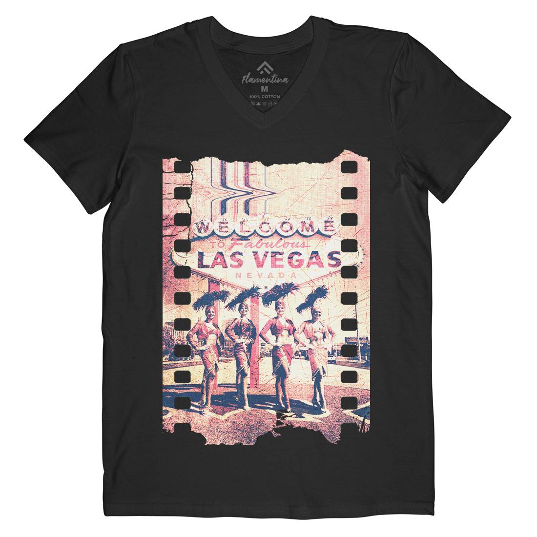 Fabulous Vegas Mens V-Neck T-Shirt Art A834