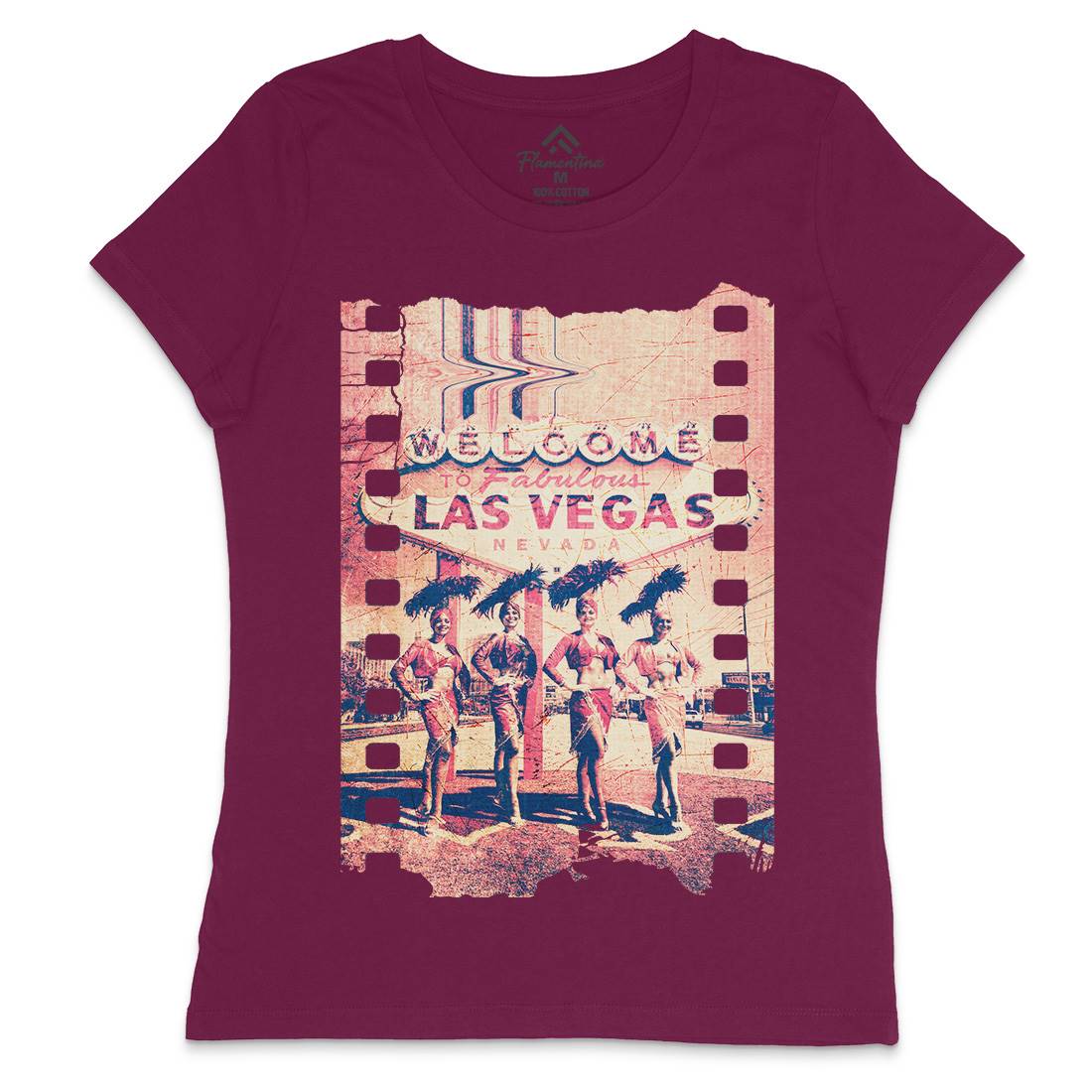 Fabulous Vegas Womens Crew Neck T-Shirt Art A834