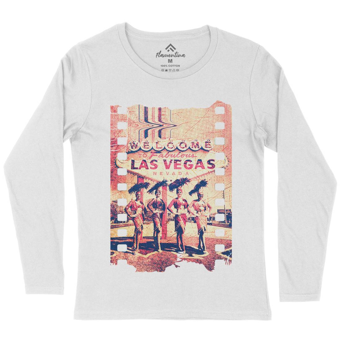 Fabulous Vegas Womens Long Sleeve T-Shirt Art A834