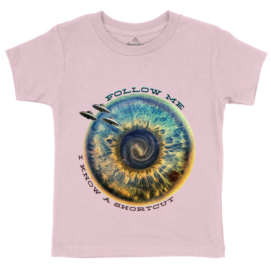 Follow Me Kids Organic Crew Neck T-Shirt Space A836