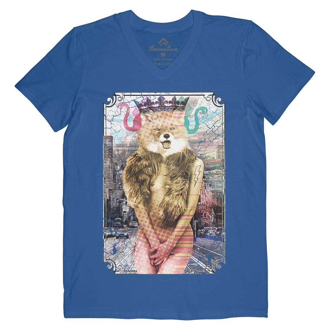 Foxy Thing Mens V-Neck T-Shirt Art A837