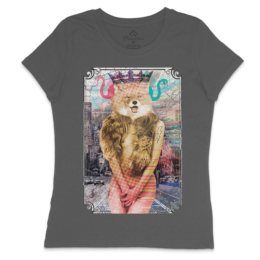 Foxy Thing Womens Crew Neck T-Shirt Art A837