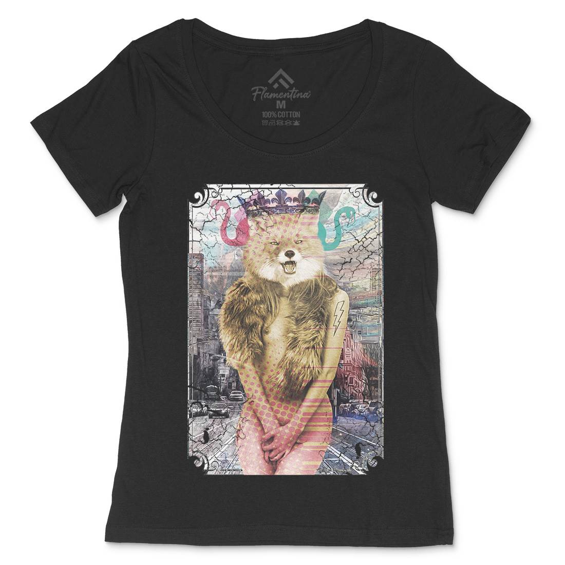 Foxy Thing Womens Scoop Neck T-Shirt Art A837