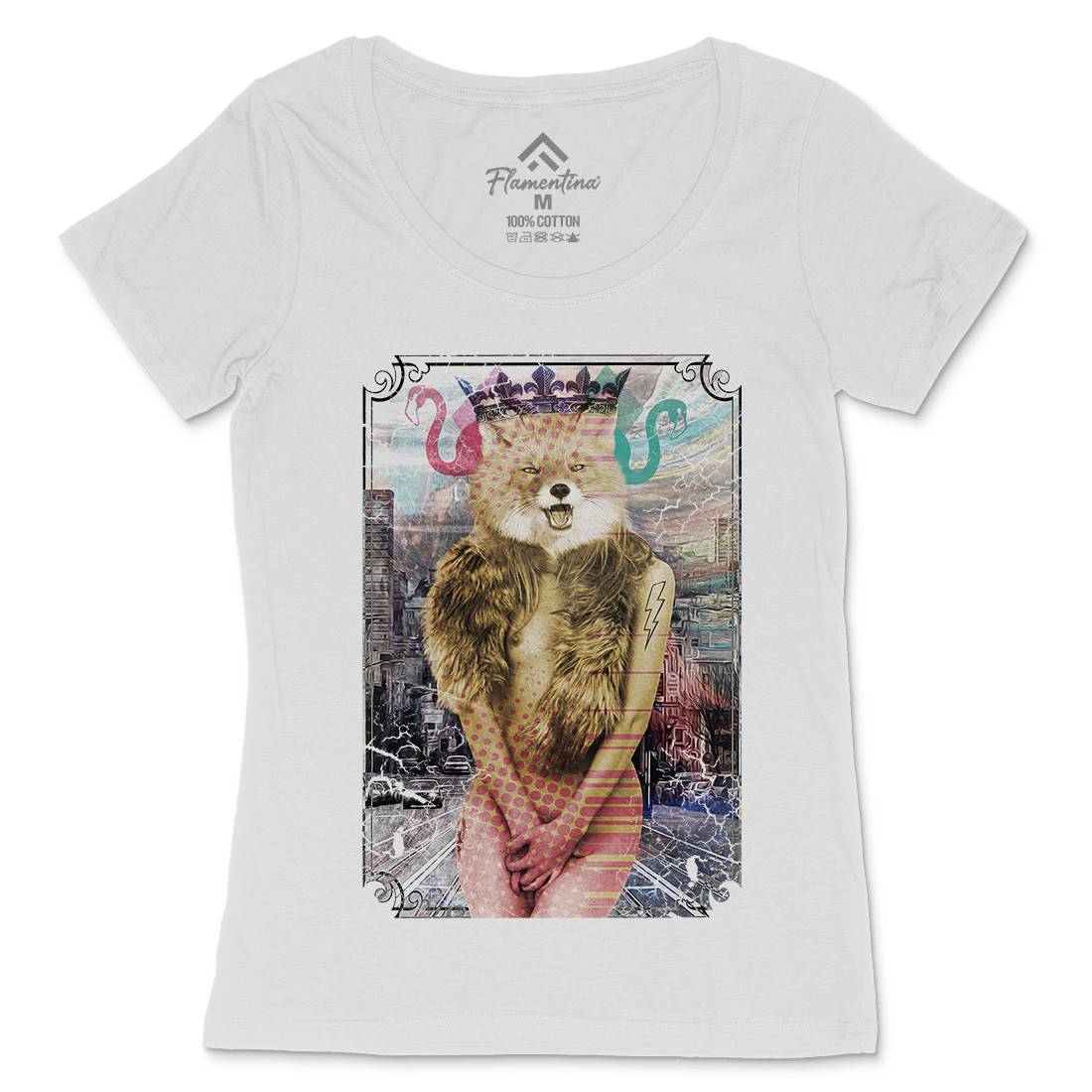 Foxy Thing Womens Scoop Neck T-Shirt Art A837