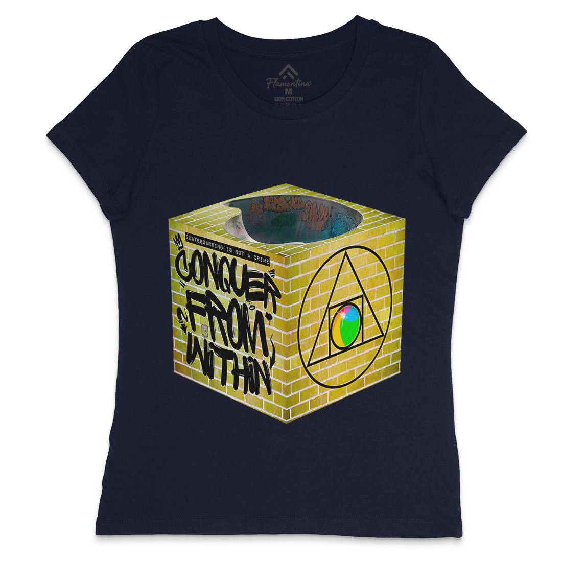 From Within Womens Crew Neck T-Shirt Skate A838
