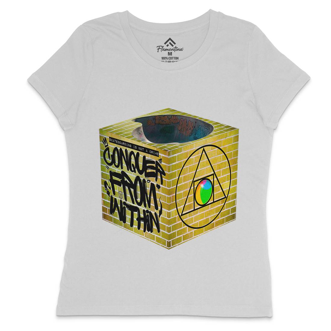 From Within Womens Crew Neck T-Shirt Skate A838