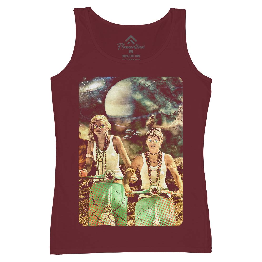 Galactic Cruise Womens Organic Tank Top Vest Space A839