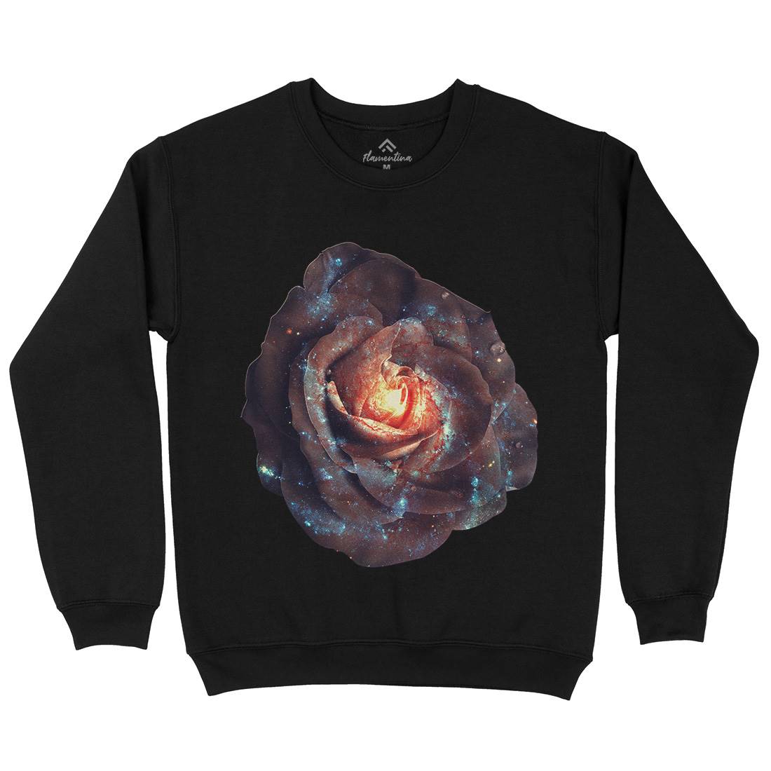 Galactic Rose Kids Crew Neck Sweatshirt Space A840