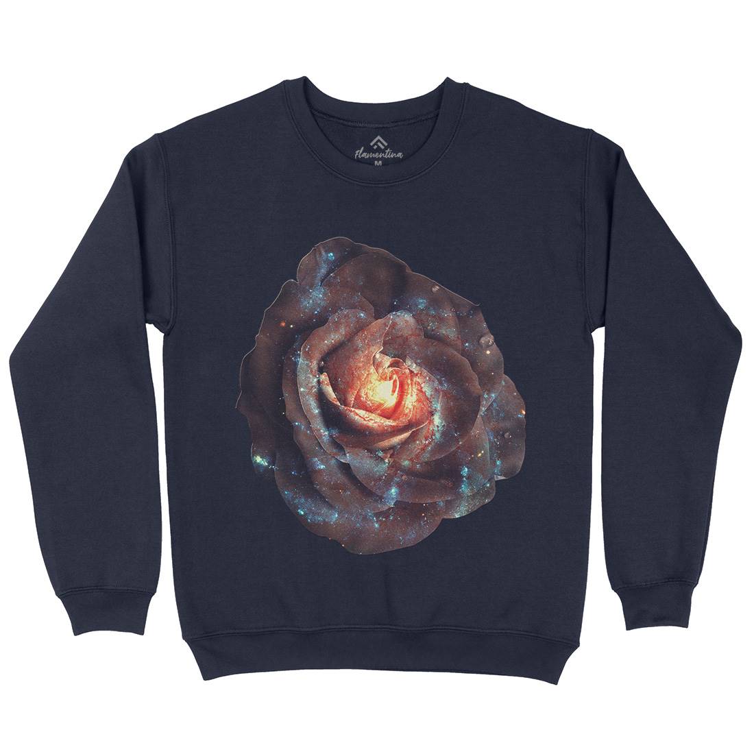 Galactic Rose Kids Crew Neck Sweatshirt Space A840