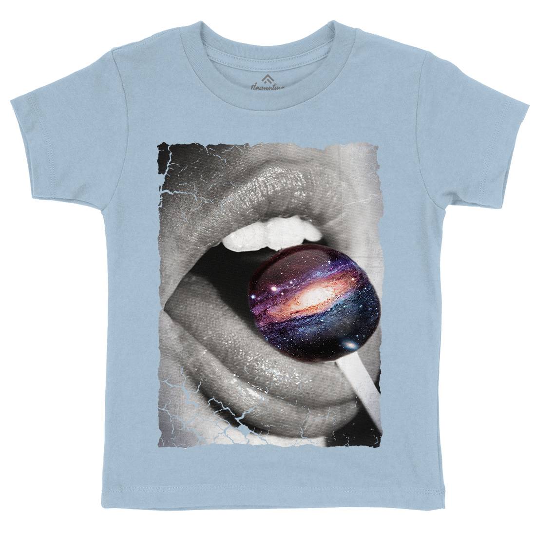 Galactic Taste Kids Organic Crew Neck T-Shirt Space A841