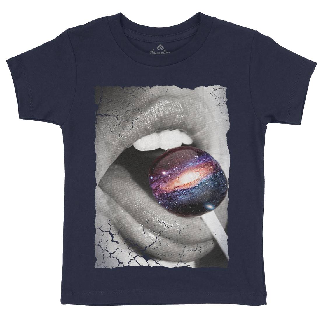Galactic Taste Kids Organic Crew Neck T-Shirt Space A841