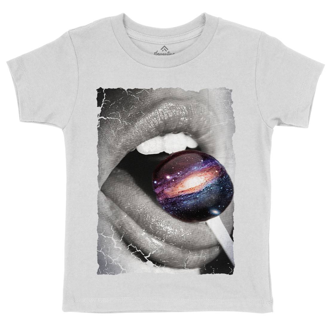 Galactic Taste Kids Crew Neck T-Shirt Space A841
