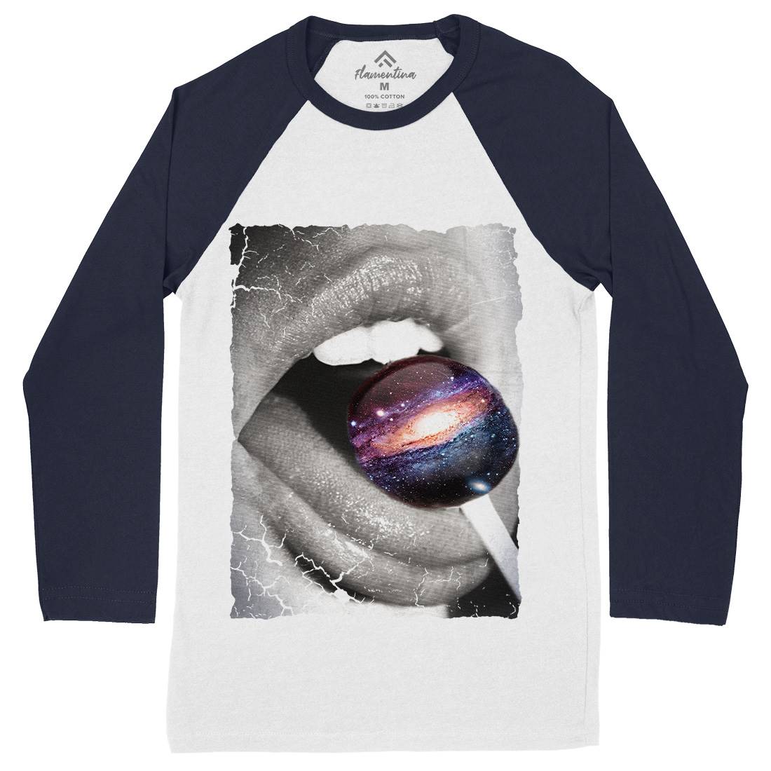 Galactic Taste Mens Long Sleeve Baseball T-Shirt Space A841