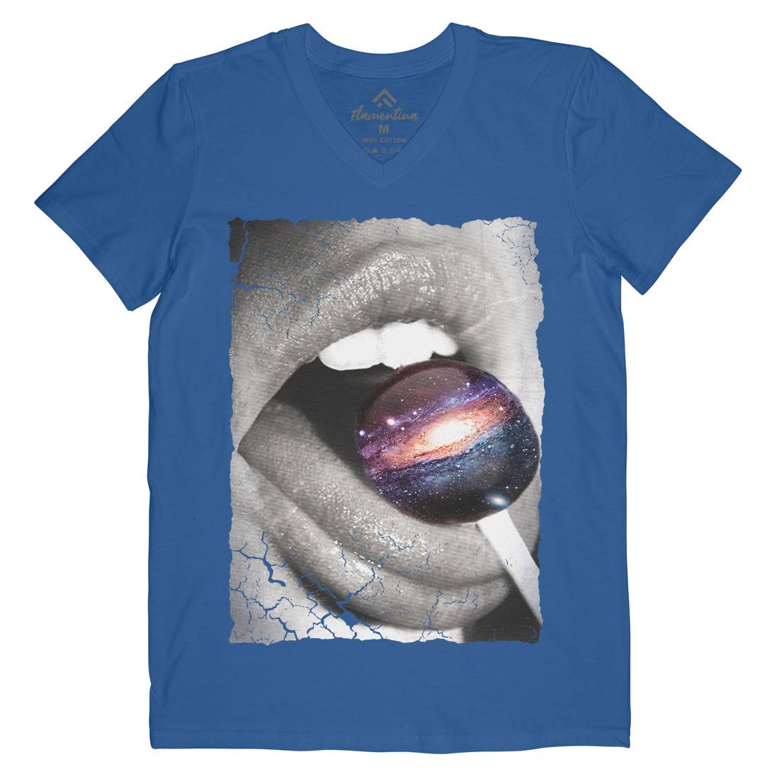 Galactic Taste Mens V-Neck T-Shirt Space A841