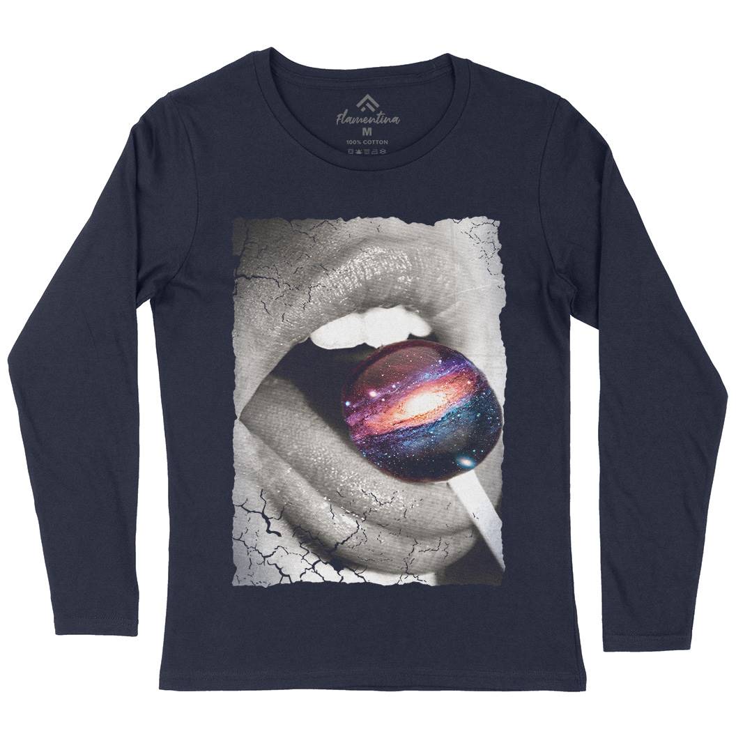 Galactic Taste Womens Long Sleeve T-Shirt Space A841